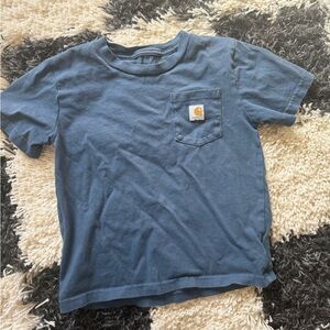Carhartt Kids Short Sleeve Pocket Tee in Denim Blue